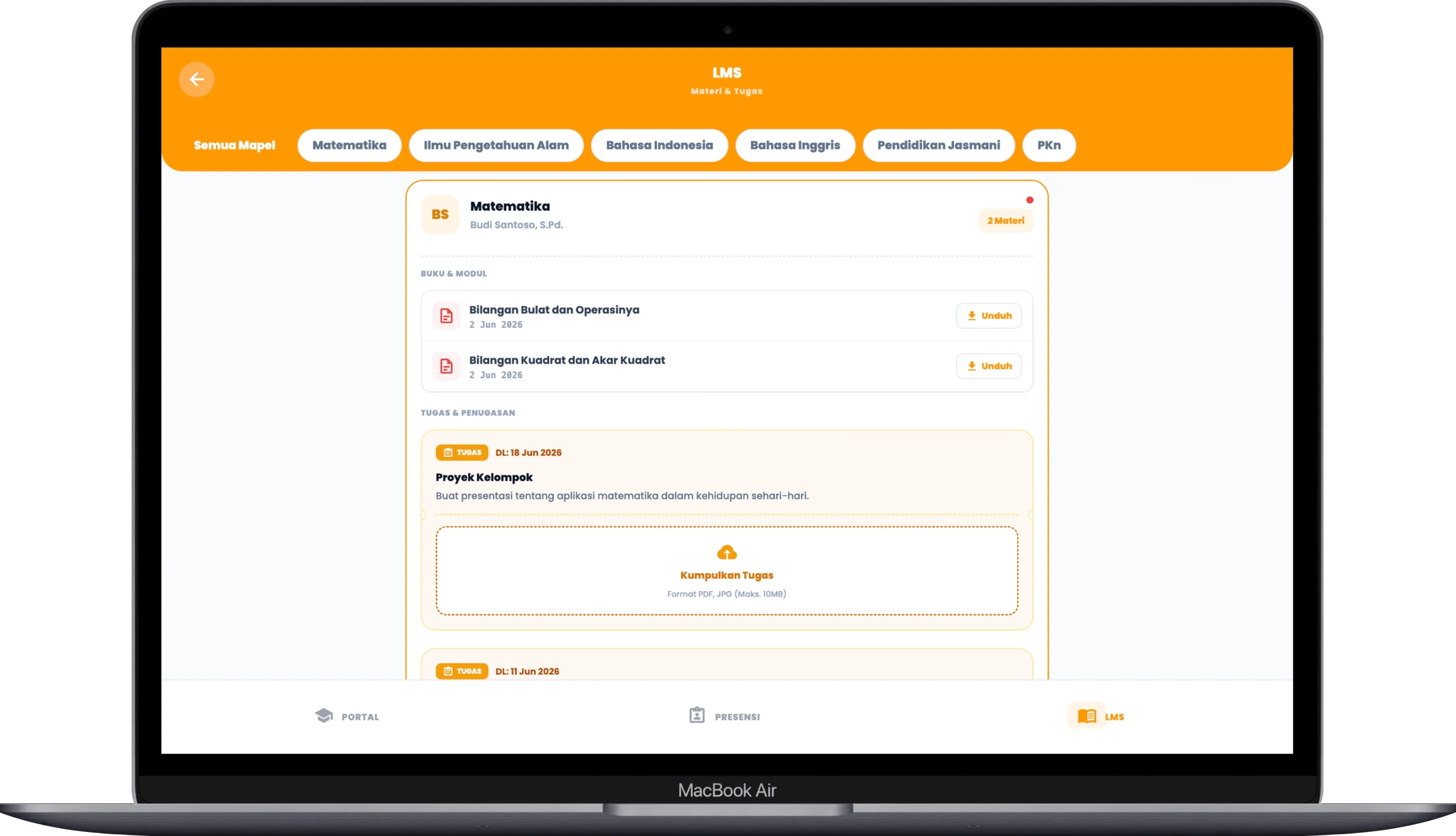 Dashboard Guru Skulva