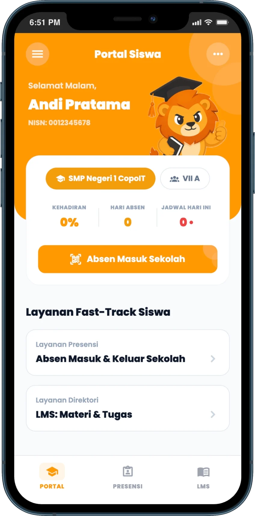 Dashboard Siswa Skulva